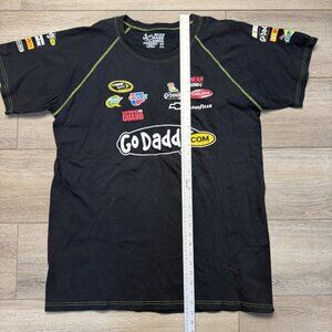 NASCAR Mark Martin Racing Black T Shirt Go Daddy Chase Authentication XL Men